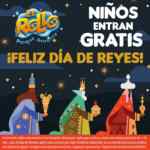 En El Rollo Parque Acuático niños entran gratis el 6 de enero por el día de Reyes