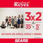 Promoción Sears Reyes Magos: 3x2 en ropa de niños, niñas y bebés y descuentos en juguetes