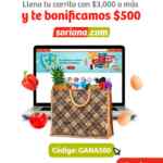 Cupón Soriana $500 de descuento en compras de $3,000
