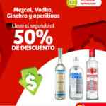 En Soriana.com segundo a mitad de precio en mezcal, vodka, ginebra y aperitivos