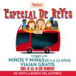 Promoción Turibus Día de Reyes: Niños y niñas viajan gratis del 6 al 9 de enero