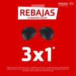 Rebajas Más Visión: 3x1 y 2x1 en lentes de sol y armazones