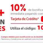 Cupón Walmart Banorte: 10% de bonificación + 18 msi en tienda en línea