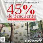 45% de descuento en agendas y calendarios Monoblock en El Sótano hoy y mañana 45% de descuento en agendas y calendarios Monoblock en El Sótano hoy y mañana