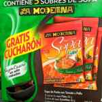 Promoción sopas la Moderna cucharón Gratis en empaques marcados