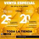 Venta Especial The Home Store: 25% de descuento directo del 29 al 31 de enero