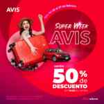 Super Week Avis: 50% de descuento en renta de autos