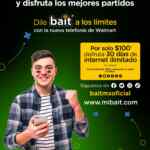 Promoción Bait: 30 días de internet ilimitado por sólo $100