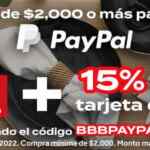 Promo Bed Bath & Beyond Paypal: 15% en monedero + $200 de descuento
