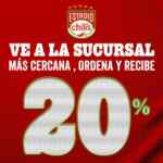 Promoción Chilis Super Bowl: 20% de descuento en pedidos para llevar