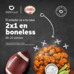 2x1 en boneless en Chilis al pedir por Didi Food esta semana