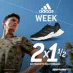 Adidas Week en Dportenis: Segundo a mitad de precio en productos Adidas