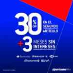 En dportenis hasta 30% de descuento + $400 en compras de $2,500 en ropa y calzado deportivo