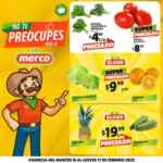 Ofertas Merco frutas y verduras del 15 al 17 de febrero