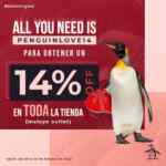 Cupón Original Penguin de 14% de descuento en toda la tienda por San Valentín