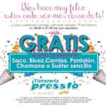 Promoción apertura Pressto Atana Lindavista: Servicio de tintorería GRATIS el sábado 19 de febrero