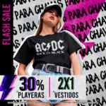 Flash Sale Toxic: 2x1 en vestidos y 30% de descuento en playeras hoy