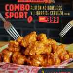 Promoción las Alitas Super Bowl: 40 boneless + jarra de cerveza por $399