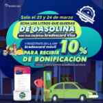 10% de bonificación en cargas de gasolina hoy con tarjetas Bradescard Visa