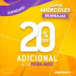 Dportenis Rebajas Super Miércoles: 20% de descuento adicional
