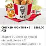 Chicken Nights KFC 2022: Piezas gratis de pollo los martes y jueves de 6:00 PM al cierre