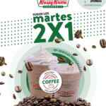 En Krispy Kreme 2x1 en bebidas preparadas todos los martes también durante 2022