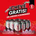 Promoción Gasolineras One: Carga $300 en gasolina y recibe un six pack de cerveza de regalo