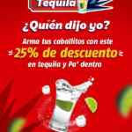 En Oxxo 25% de descuento en tequilas
