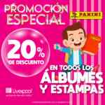 Promoción Panini: 20% de descuento en álbumes y estampas en Liverpool