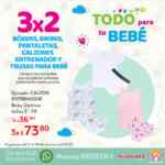 3x2 en ropa interior para bebés en almacenes Del Sol y Woolworth