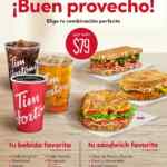 En Tim Hortons llévate un sandwich a elección + bebida por $79
