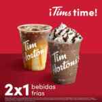 En Tim Hortons 2x1 en bebidas frías esta semana de 4:00 PM a 6:00 PM