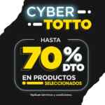 Promoción Cyber Totto: Hasta 70% de descuento