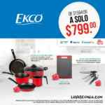 Promo Vasconia de batería de cocina + set de cuchillos por $799