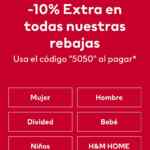 Cupón H&M de 10% de descuento adicional a todas las rebajas