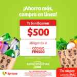 Cupón Soriana de $500 de descuento en compras de $2,500