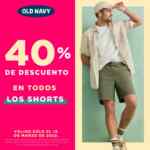 En Old Navy 40% de descuento en todos los shorts