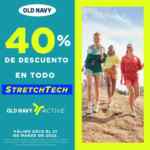 En Old Navy 40% de descuento en todo StretchTech hoy lunes