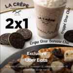 En La Crêpe Parisienne en crepa Oreo Banane Chic y Frappé Oreo Chic al pedir por Uber Eats