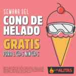 Promo Las Alitas Día del Niño: helado Gratis en la compra de un platillo