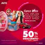 Super Week Avis: 50% de descuento en renta de autos del 4 al 7 de abril