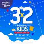 Promoción Día del Niño dportenis: 3x2 en ropa y calzado para niños