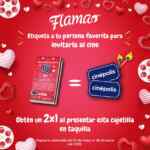 Cupón 2x1 Cinépolis en cajas de fósforos Flama