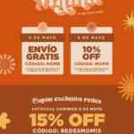 Cupones Enviaflores Día de las Madres de 15% de descuento