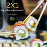 2x1 en rollos seleccionados de Mr. Sushi al pedir por Uber Eats