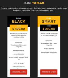 Promoción Smart Fit: Inscripción gratis + 1er mes a $199 en Plan Black o Plan Smart