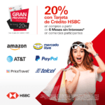 HSBC Pre Hot Sale 2022: 20% de bonificación en compras a 6 msi