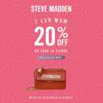 Promoción Steve Madden Día de las Madres: 20% de descuento en toda la tienda