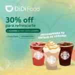 30% de descuento en Starbucks al pedir por Didi Food