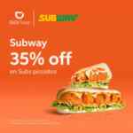 Promoción de la semana Didi Food: 35% de descuento en subs picosos en Subway
